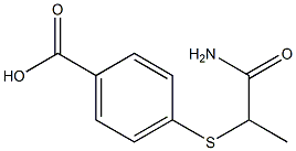 4-[(1-carbamoylethyl)sulfanyl]benzoic acid 구조식 이미지
