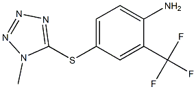 4-[(1-methyl-1H-1,2,3,4-tetrazol-5-yl)sulfanyl]-2-(trifluoromethyl)aniline Structure