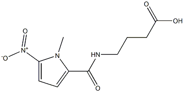 4-[(1-methyl-5-nitro-1H-pyrrol-2-yl)formamido]butanoic acid Structure