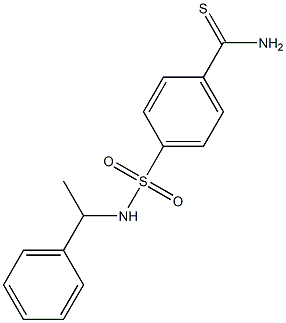 4-[(1-phenylethyl)sulfamoyl]benzene-1-carbothioamide Structure