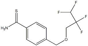 4-[(2,2,3,3-tetrafluoropropoxy)methyl]benzene-1-carbothioamide 구조식 이미지