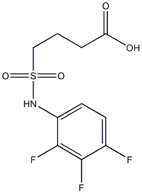 4-[(2,3,4-trifluorophenyl)sulfamoyl]butanoic acid 구조식 이미지