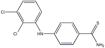 4-[(2,3-dichlorophenyl)amino]benzene-1-carbothioamide 구조식 이미지