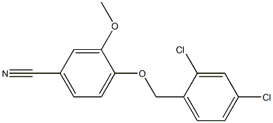 4-[(2,4-dichlorophenyl)methoxy]-3-methoxybenzonitrile Structure