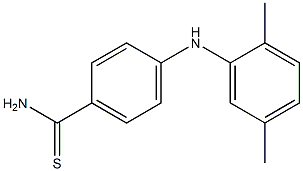 4-[(2,5-dimethylphenyl)amino]benzene-1-carbothioamide 구조식 이미지