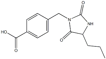 4-[(2,5-dioxo-4-propylimidazolidin-1-yl)methyl]benzoic acid 구조식 이미지