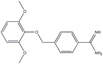 4-[(2,6-dimethoxyphenoxy)methyl]benzenecarboximidamide 구조식 이미지