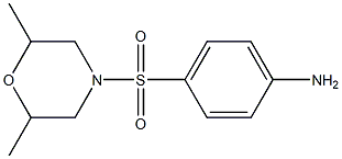 4-[(2,6-dimethylmorpholine-4-)sulfonyl]aniline Structure