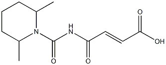 4-[(2,6-dimethylpiperidin-1-yl)carbonylamino]-4-oxobut-2-enoic acid 구조식 이미지