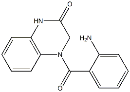 4-[(2-aminophenyl)carbonyl]-1,2,3,4-tetrahydroquinoxalin-2-one 구조식 이미지