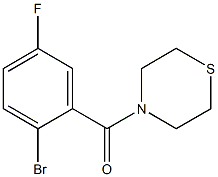 4-[(2-bromo-5-fluorophenyl)carbonyl]thiomorpholine Structure