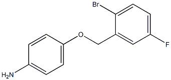 4-[(2-bromo-5-fluorophenyl)methoxy]aniline 구조식 이미지