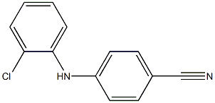 4-[(2-chlorophenyl)amino]benzonitrile Structure