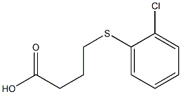 4-[(2-chlorophenyl)sulfanyl]butanoic acid 구조식 이미지