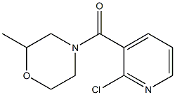 4-[(2-chloropyridin-3-yl)carbonyl]-2-methylmorpholine 구조식 이미지