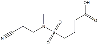 4-[(2-cyanoethyl)(methyl)sulfamoyl]butanoic acid Structure