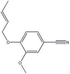 4-[(2E)-but-2-enyloxy]-3-methoxybenzonitrile Structure