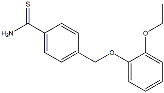 4-[(2-ethoxyphenoxy)methyl]benzenecarbothioamide 구조식 이미지