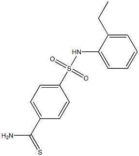 4-[(2-ethylphenyl)sulfamoyl]benzene-1-carbothioamide Structure