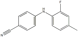 4-[(2-fluoro-4-methylphenyl)amino]benzonitrile Structure