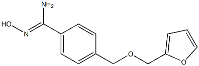 4-[(2-furylmethoxy)methyl]-N'-hydroxybenzenecarboximidamide Structure