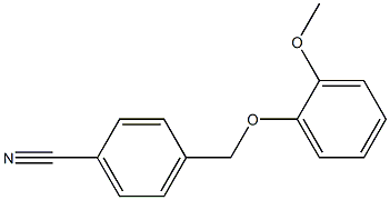 4-[(2-methoxyphenoxy)methyl]benzonitrile Structure