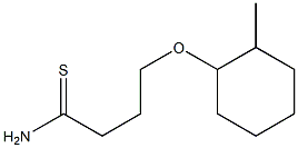 4-[(2-methylcyclohexyl)oxy]butanethioamide 구조식 이미지