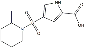 4-[(2-methylpiperidin-1-yl)sulfonyl]-1H-pyrrole-2-carboxylic acid 구조식 이미지