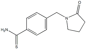4-[(2-oxopyrrolidin-1-yl)methyl]benzenecarbothioamide 구조식 이미지