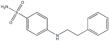 4-[(2-phenylethyl)amino]benzene-1-sulfonamide 구조식 이미지