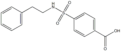 4-[(2-phenylethyl)sulfamoyl]benzoic acid 구조식 이미지
