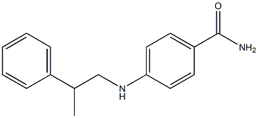 4-[(2-phenylpropyl)amino]benzamide 구조식 이미지