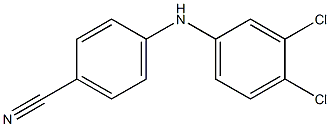 4-[(3,4-dichlorophenyl)amino]benzonitrile Structure