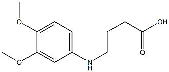 4-[(3,4-dimethoxyphenyl)amino]butanoic acid 구조식 이미지
