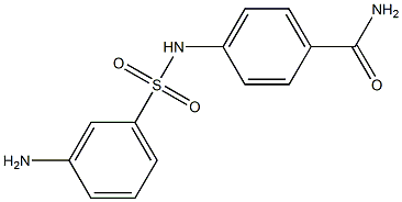 4-[(3-aminobenzene)sulfonamido]benzamide Structure