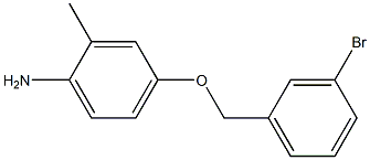4-[(3-bromobenzyl)oxy]-2-methylaniline Structure