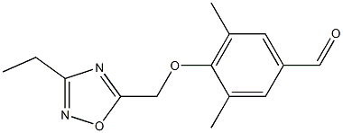 4-[(3-ethyl-1,2,4-oxadiazol-5-yl)methoxy]-3,5-dimethylbenzaldehyde Structure