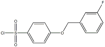 4-[(3-fluorophenyl)methoxy]benzene-1-sulfonyl chloride 구조식 이미지