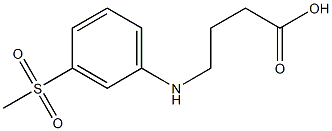 4-[(3-methanesulfonylphenyl)amino]butanoic acid 구조식 이미지