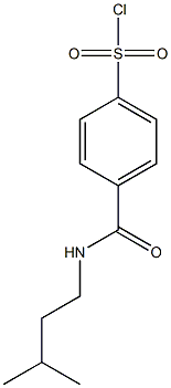 4-[(3-methylbutyl)carbamoyl]benzene-1-sulfonyl chloride Structure