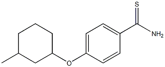 4-[(3-methylcyclohexyl)oxy]benzene-1-carbothioamide Structure