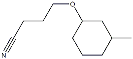 4-[(3-methylcyclohexyl)oxy]butanenitrile 구조식 이미지