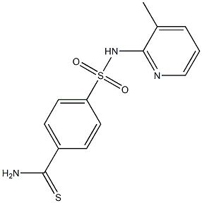 4-[(3-methylpyridin-2-yl)sulfamoyl]benzene-1-carbothioamide Structure