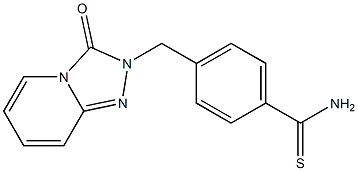 4-[(3-oxo[1,2,4]triazolo[4,3-a]pyridin-2(3H)-yl)methyl]benzenecarbothioamide Structure