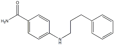 4-[(3-phenylpropyl)amino]benzamide Structure