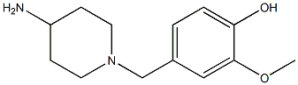 4-[(4-aminopiperidin-1-yl)methyl]-2-methoxyphenol 구조식 이미지