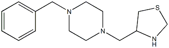 4-[(4-benzylpiperazin-1-yl)methyl]-1,3-thiazolidine 구조식 이미지