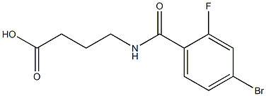 4-[(4-bromo-2-fluorobenzoyl)amino]butanoic acid 구조식 이미지