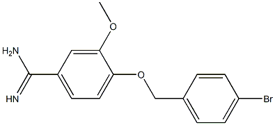 4-[(4-bromobenzyl)oxy]-3-methoxybenzenecarboximidamide 구조식 이미지