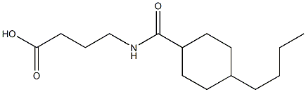 4-[(4-butylcyclohexyl)formamido]butanoic acid 구조식 이미지